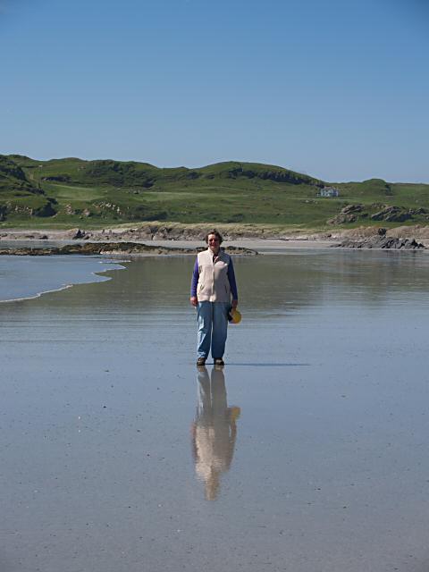 Reflection in wet beach - Ardalanish